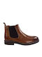 Pepe Jeans Hubert Chelsea Men's Leather Chelsea Ankle Boots Tabac Brown