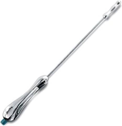 Simoni Racing Car Antenna Roof Ego Threaded Chrome for Radio in Silver Color