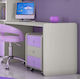 Skyros 1 Kids Desk made of Solid Wood Beige 120x60x60cm
