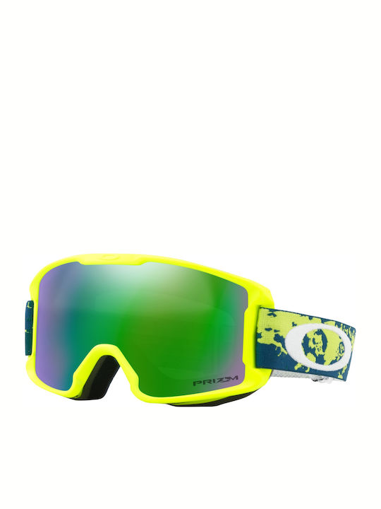 Oakley Line Miner Ski- & Snowboardbrille Erwachsene Bunt mit Linse in Grün Farbe