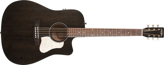 Art & Lutherie Semi-Acoustic Guitar Americana Cutaway Faded Black Q1T Cutaway Black