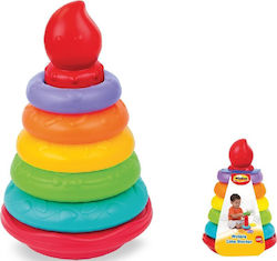 MG Toys Jucărie Piramidă Wobble Cake Stacker pentru 6++ Luni