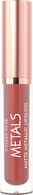 Golden Rose Metals Metallic Shine Lip Gloss 56 Rosewood 4.5ml