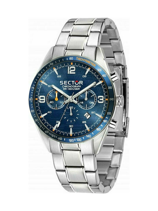 Sector Watch Chronograph Battery with Silver Metal Bracelet R3273616003