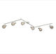 Elmark Julie Spot with 6 Lights and with Socket E14 in Silver Color