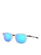 Oakley Pitchman R Men's Sunglasses with Transparent Plastic Frame and Light Blue Mirror Lens OO9439-04