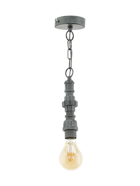 Eglo Chepstow Pendant Light Single-Light for Socket E27 Gray