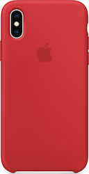 Apple Silicone Case Umschlag Rückseite Silikon Rot (iPhone X / Xs) MRWC2ZM/A