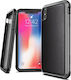 X-Doria Defense Lux Задна корица Изкуствена кожа 2мм Черен (iPhone XS Max)