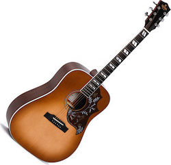 Sigma Guitars DM-SG5+ Heritage Cherry Sunburst Полуакустична Китара