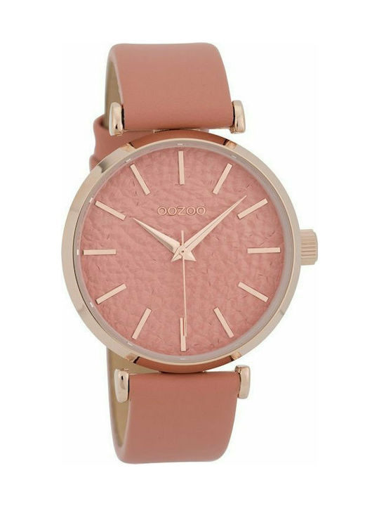 Oozoo Timepieces Uhr mit Rosa Lederarmband