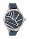 Oozoo Timepieces Women's Watch with Blue Leather Strap