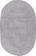 Nef-Nef Homeware Non-Slip Bath Mat Cotton Oval Crochet 022724 Gray 55x85cm
