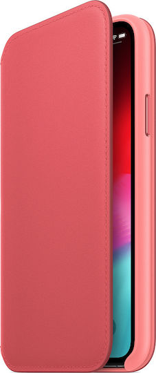 Apple Leather Folio Book Δερματίνης Ροζ (iPhone X / Xs)