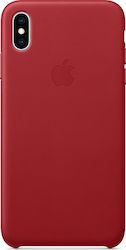 Apple Leather Case Back Cover Δερμάτινο Κόκκινο...
