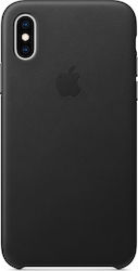 Apple Leather Case Umschlag Rückseite Leder Schwarz (iPhone X / Xs) MRWM2ZM/A