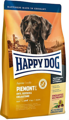 Happy Dog Piemonte 1kg Ξηρά Τροφή Σκύλων Μεσαίων & Μεγαλόσωμων Φυλών χωρίς Σιτηρά με Πάπια και Ψάρια