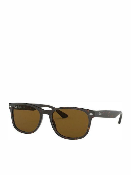 Ray Ban Sonnenbrillen mit Braun Schildkröte Rahmen und Braun Linse RB2184 902/33