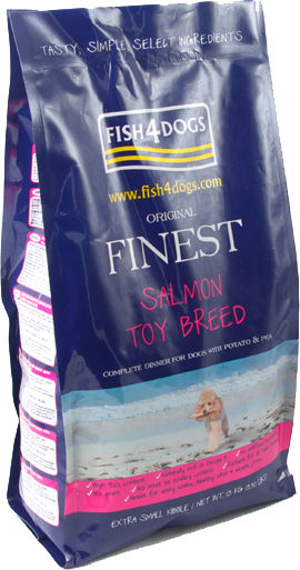 Fish4Dogs Finest Salmon Toy 1.5kg Hrană Uscată pentru Câini Adulţi de Rase Mici cu Somon