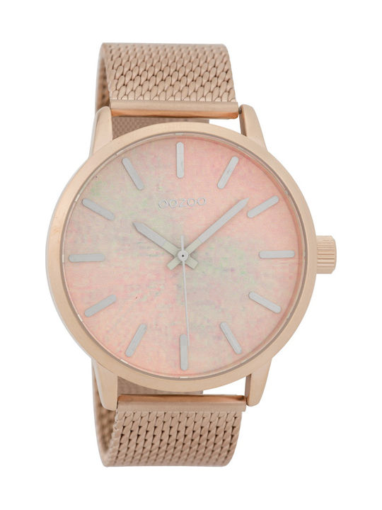 Oozoo Timepieces Uhr Batterie mit Rose Gold Metallarmband
