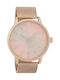 Oozoo Timepieces Herrenuhr 45mm Batterie mit Rose Gold Metallarmband