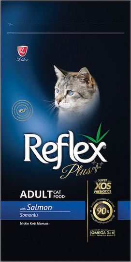 Plus Cat Adult Dry Food Gluten-Free for Adult Cats with Salmon 15kg