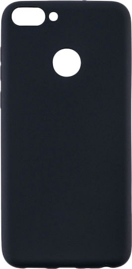 Senso Soft Touch Back Cover Σιλικόνης Μαύρο (Huawei P Smart)