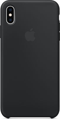 Apple Silicone Case Umschlag Rückseite Silikon Schwarz (iPhone XS Max) MRWE2ZM/A