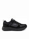Skechers Memory Foam Ανδρικά Ορειβατικά Παπούτσια Μαύρα