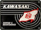 Nostalgic Art Semnează de Perete din Metal Kawasaki Tank Logo