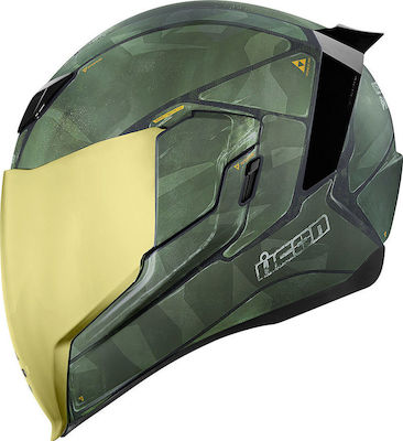 Icon Airflite Battlescar 2 Full Face Helmet DOT / ECE 22.05 Green 0101-11268