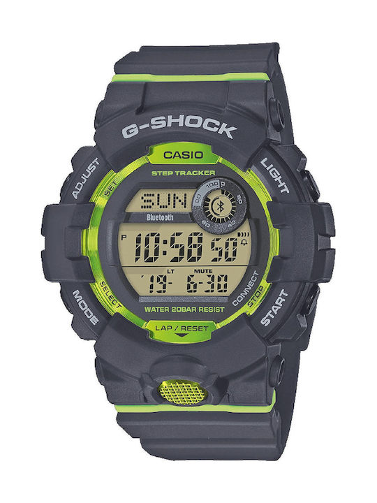 Casio G-shock Ψηφιακό Ανδρικό Ρολόι 48mm Μπαταρίας με Μπλε Καουτσούκ Λουράκι