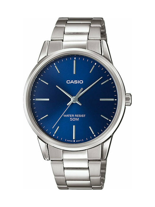 Casio Battery Watch with Metal Bracelet Silver