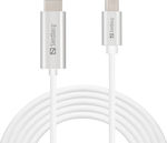 Sandberg Cable HDMI male - USB-C male 2m Λευκό