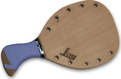 Joy RS Sport Beach Racket Beige 345gr with Slanted Handle Blue