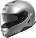 Shoei Neotec II Flip-Up Helmet with Pinlock and Sun Visor DOT / ECE 22.05 1650gr Light Silver LIGHTSILVER1-XS