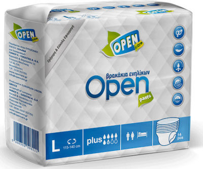 Open Care Incontinence Underwear Large 14pcs