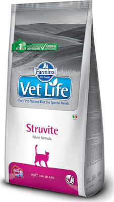 Farmina Vet Life Struvite Dry Food for Adult Cats with Sensitive Urinary System with Corn / Chicken 10kg