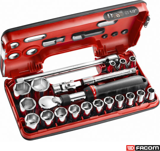 Facom Set Ratchet 1\2" 21pcs SXL.DBOX1