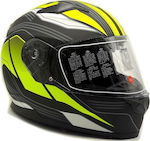 Faseed FSD 817 Black/Yellow Fluocent Motorradhe...