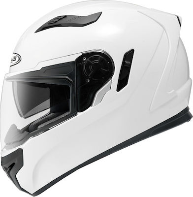 Zeus ZS-813 Full Face Helmet with Sun Visor ECE 22.05 1580gr White