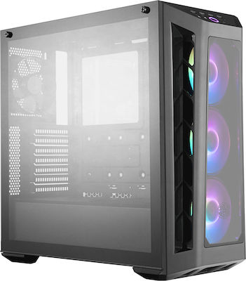 CoolerMaster Masterbox MB530P Gaming Midi Tower Computer Case with Window Panel and RGB Lighting Black