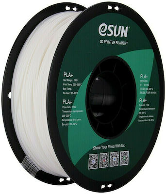 Esun PLA+ 3D Printer Filament 1.75mm Λευκό 1kg
