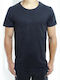 Jepa Slub Tee 2718003 Jet Black Men's Short Sleeve T-shirt Black