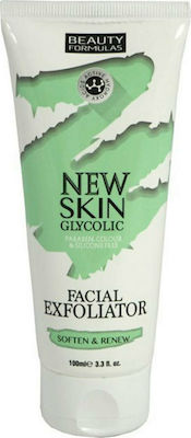 Beauty Formulas Skin Glycolic Facial Exfoliator Soft Smooth Skin 100ml