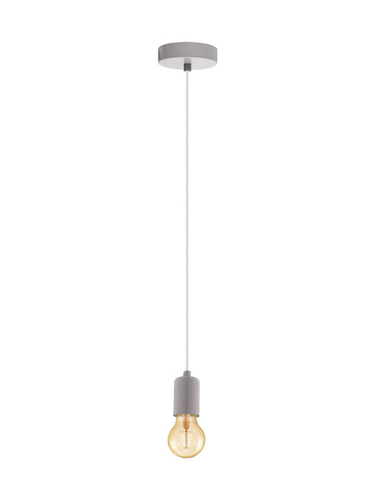 Eglo Yorth-P Pendant Light Suspension for Socket E27 Gray