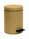Pam & Co Gold Satine 05-096-173 Metalic Perie pentru coșul de gunoi din baie Închidere lentă 5lt Aur