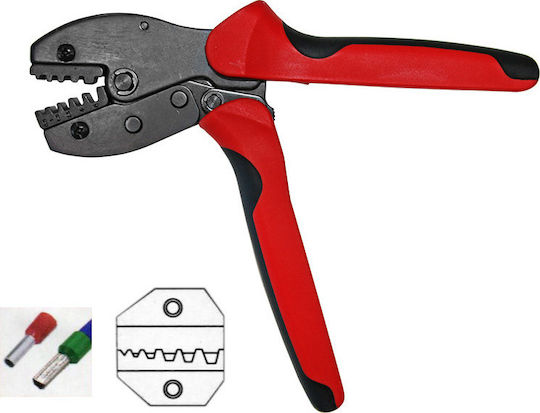 Adeleq Crimping Pliers with Ratchet Mechanism with Ratchets 0.5-6mm