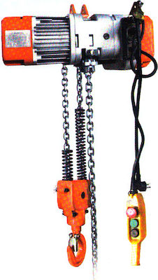 Plus Kettenzug 9m HHXG-K1-9Μ for Load Weight up to 1t in Orange Color