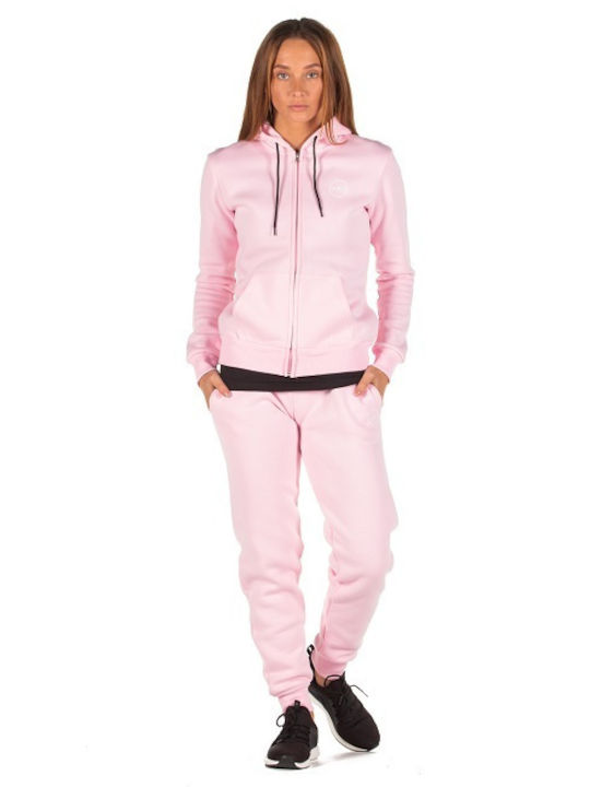Supercotton Jogger Dusty Roz Pantalon Trening Cu Elastic Roz